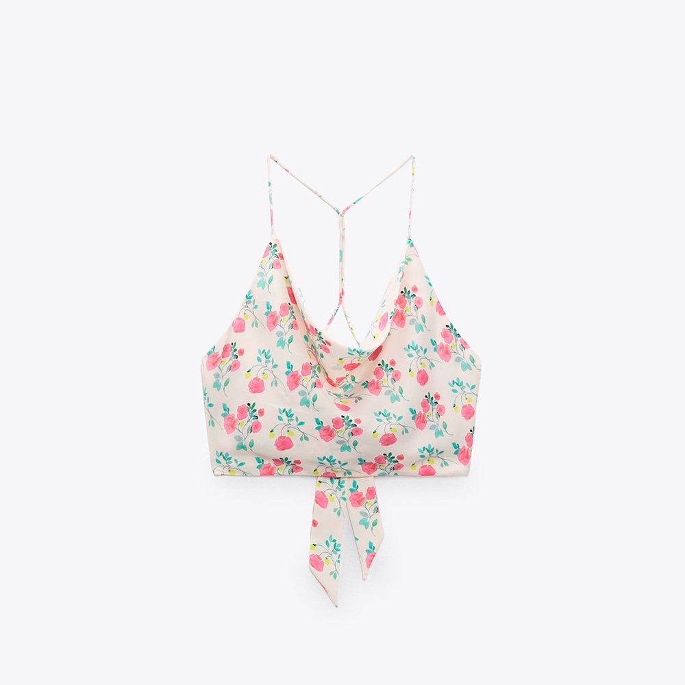Zara Floral Crop Top🌸